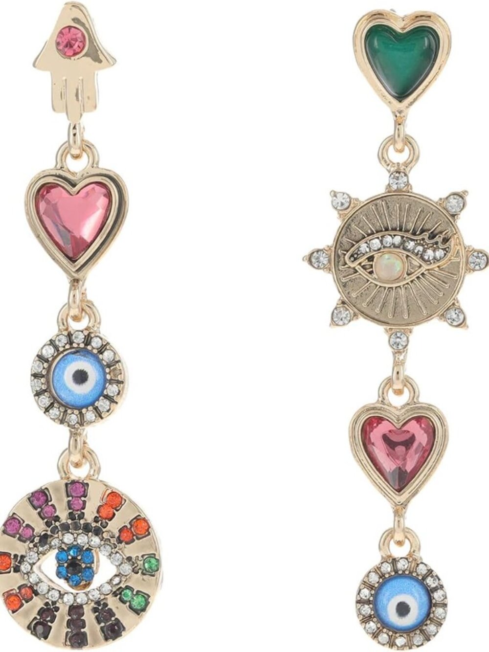 Chic Evil Eye Linear Earrings for Women - Trendy Fashion Jewelry Accessory
